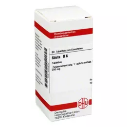 STICTA D 6 pastillas, 80 uds