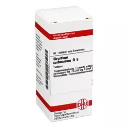 STRONTIUM CARBONICUM D 6 pastillas, 80 uds