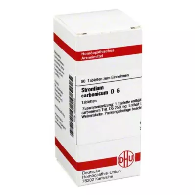 DHU Estroncio carbonicum D 6 tabletas, 80 piezas