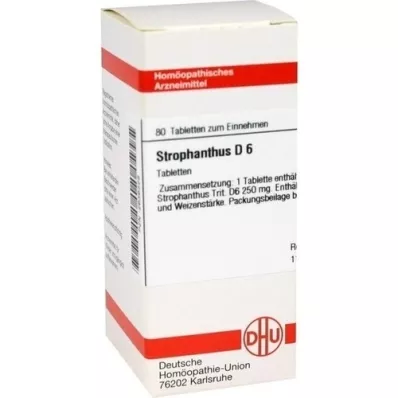 STROPHANTHUS D 6 pastillas, 80 uds