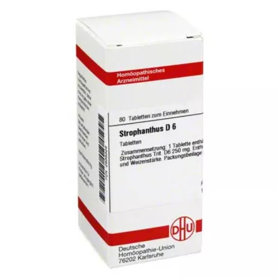 STROPHANTHUS D 6 pastillas, 80 uds