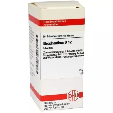 STROPHANTHUS D 12 pastillas, 80 uds