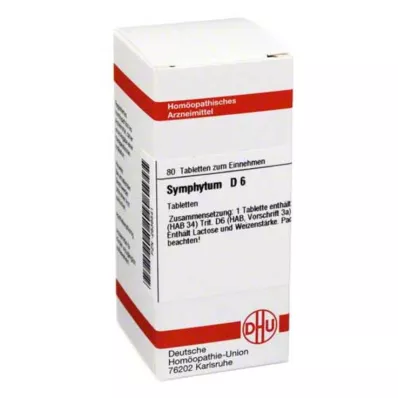 DHU Symphytum D 6 tabletas, 80 piezas
