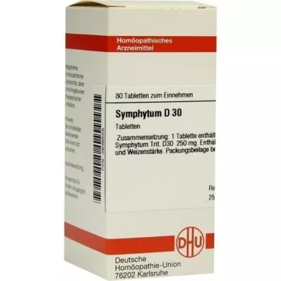 SYMPHYTUM D 30 comprimidos, 80 uds