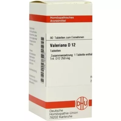 VALERIANA D 12 pastillas, 80 uds