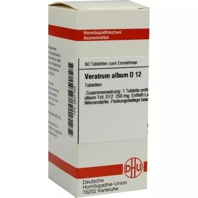 VERATRUM ALBUM D 12 pastillas, 80 uds