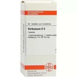 VERBASCUM D 6 pastillas, 80 uds