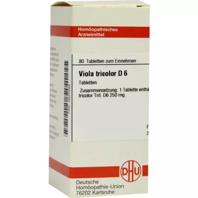 VIOLA TRICOLOR D 6 pastillas, 80 uds VIOLA TRICOLOR D 6 pastillas, 80 uds