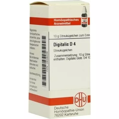 DIGITALIS D 4 glóbulos, 10 g