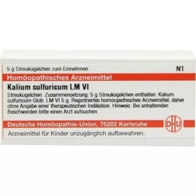 KALIUM SULFURICUM LM VI Glóbulos, 5 g