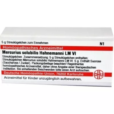 MERCURIUS SOLUBILIS Hahnemanni LM VI Glóbulos, 5 g