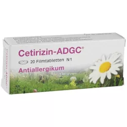 CETIRIZIN ADGC Comprimidos recubiertos, 20 unidades