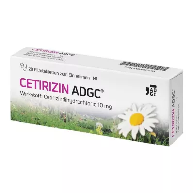 CETIRIZIN ADGC Comprimidos recubiertos, 20 unidades