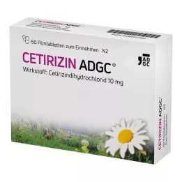 CETIRIZIN ADGC Comprimidos recubiertos, 50 unidades