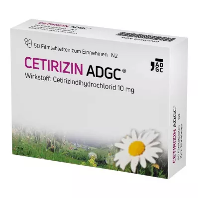 CETIRIZIN ADGC Comprimidos recubiertos, 50 unidades