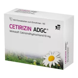 CETIRIZIN ADGC Comprimidos recubiertos, 100 unidades