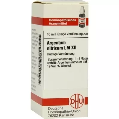 ARGENTUM NITRICUM LM XII Dilución, 10 ml