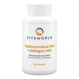 HYALURONSÄURE 100+Colágeno 400 Cápsulas, 120 Cápsulas