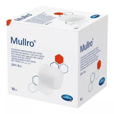 Mullro vendaje de gasa enrollado 10 cm x 10 m, 1 pieza
