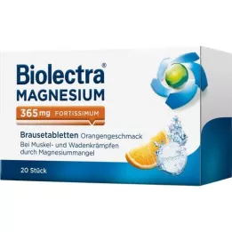 BIOLECTRA Magnesio 365 mg fortissimum Naranja, 20 uds