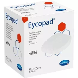 EYCOPAD Compresas oculares 56x70 mm estériles, 25 uds