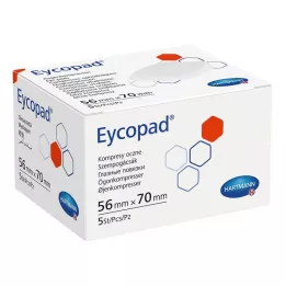 EYCOPAD Compresas oculares 56x70 mm no estériles, 5 uds