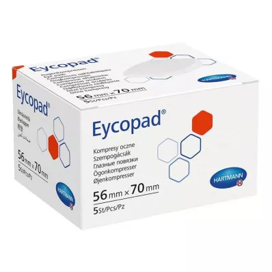 EYCOPAD Compresas oculares 56x70 mm no estériles, 5 uds