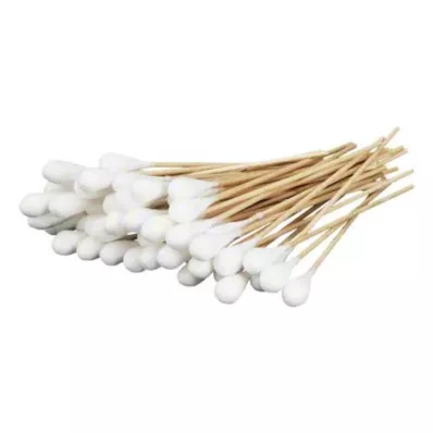 WATTESTÄBCHEN con cabeza de algodón 15 cm grande, 50 uds