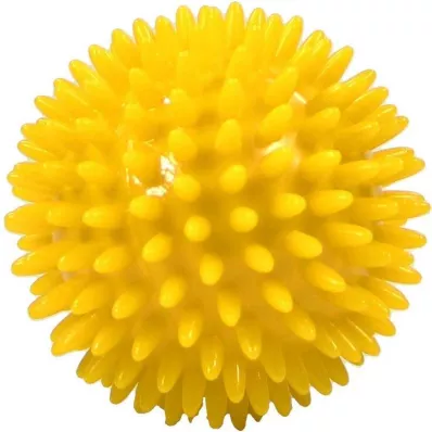Bola de masaje bola de erizo 8 cm amarillo, 1 ud