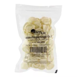 FINGERLING Látex OP Talla 3, 100 unidades