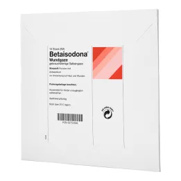 BETAISODONA Gasa para heridas 10x10 cm, 10 uds
