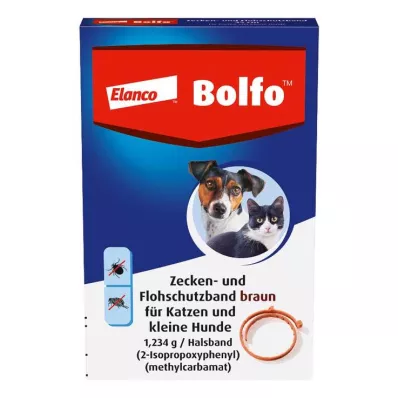 BOLFO Banda antipulgas marrón para perros/gatos pequeños, 1 ud BOLFO Banda antipulgas marrón para perros/gatos pequeños, 1 ud