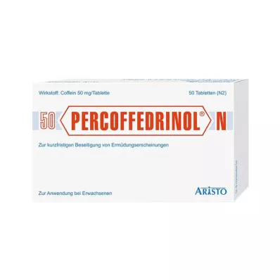 PERCOFFEDRINOL N 50 mg comprimidos, 50 uds