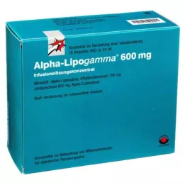 ALPHA-LIPOGAMMA 600 mg de solución concentrada para perfusión, 10X24 ml