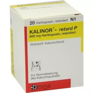 KALINOR retard P 600 mg cápsulas duras, 20 uds