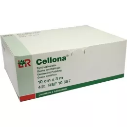 CELLONA Algodón sintético 10 cmx3 m, 4 uds