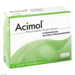 ACIMOL con tiras reactivas de pH comprimidos recubiertos con película, 48 uds