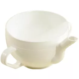 KRANKENTASSE Plástico c. 2 asas blanco, 1 ud