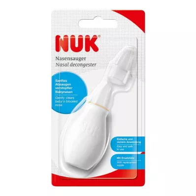 NUK Aspirador nasal tamaño 1 caja blanca, 1 ud