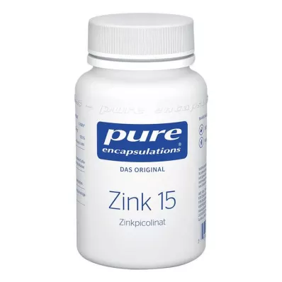 PURE ENCAPSULATIONS Zinc 15 cápsulas de picolinato de zinc, 180 cápsulas