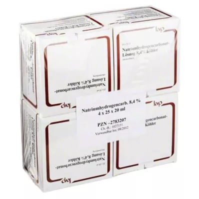 NATRIUMHYDROGENCARBONAT-Solución 8,4% Köhler, 100X20 ml