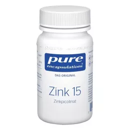 PURE ENCAPSULATIONS Zinc 15 Picolinato de Zinc Cápsulas, 60 Cápsulas