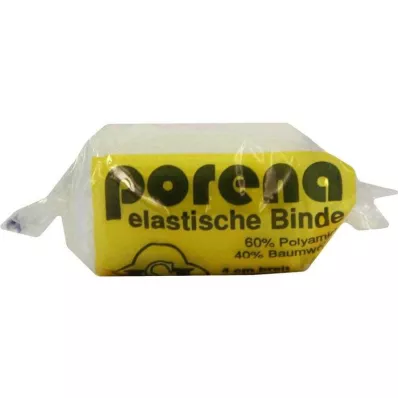 PORENA venda de gasa elástica 4 cm blanca con cello, 1 ud