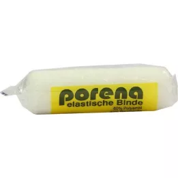 PORENA Venda de gasa elástica 10 cm blanca con cello, 1 ud
