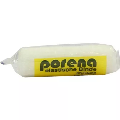 PORENA Venda de gasa elástica 10 cm blanca con cello, 1 ud
