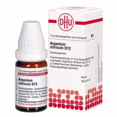 ARGENTUM NITRICUM D 12 glóbulos, 10 g