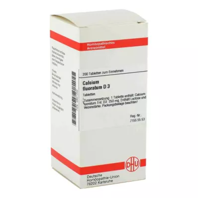 Tabletas de calcio Fluoratum D3 (200 piezas)