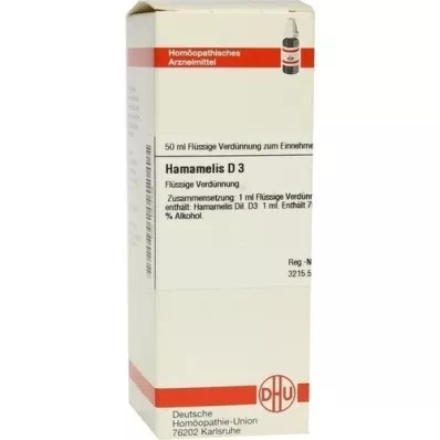 HAMAMELIS D 3 Dilución, 50 ml