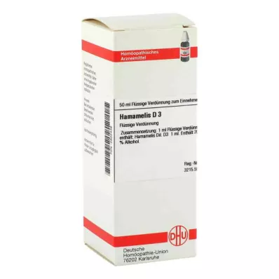 HAMAMELIS D 3 Dilución, 50 ml