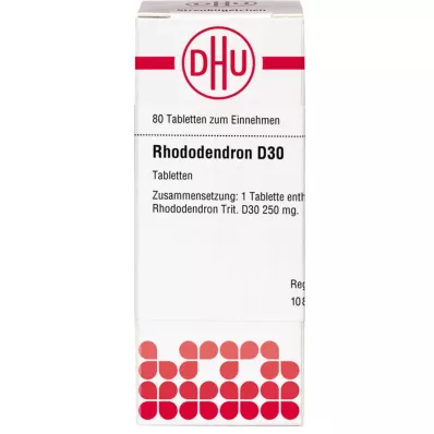RHODODENDRON D 30 comprimidos, 80 uds